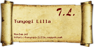 Tunyogi Lilla névjegykártya